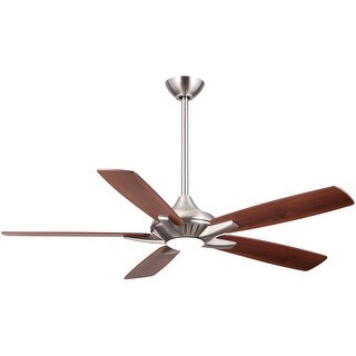 Minka Aire Dyno Brushed Nickel 5 Blade 52 Inch Ceiling Fan With LED