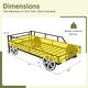 preview thumbnail 3 of 2, Black Metal Twin Car Bed Frame with Guardrails and Underbed Storage Space