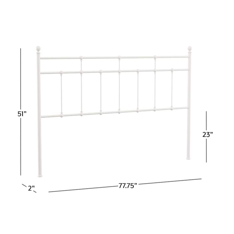 Hillsdale Furniture Providence Traditional Spindle Metal Headboard