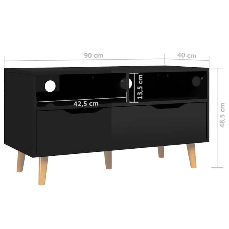 vidaXL TV Stand TV Console Sideboard TV Unit Home Media Unit Engineered Wood - 35.4" x 15.7" x 19.1"