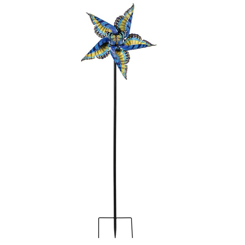 48 in. Swallowtail Butterfly Metal Wind Spinner