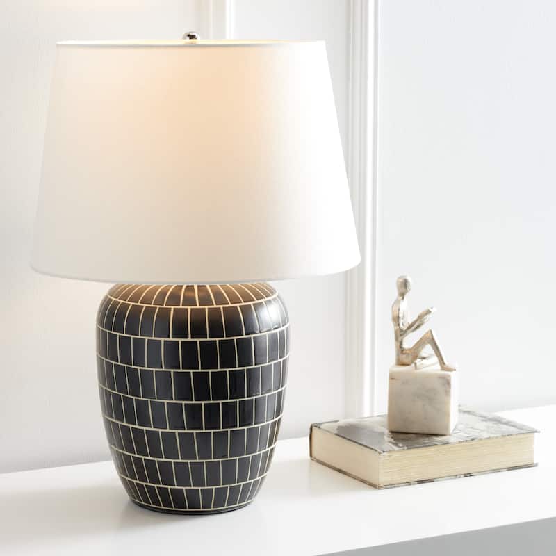SAFAVIEH Lighting Aela 22" Table Lamp - 15"W x 15"D x 22"H