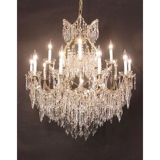 U Drops Chandelier Lighting Waterfall H38 x W37 - Chandeliers For Bedrooms by Overstock.com