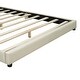 preview thumbnail 14 of 13, Queen Size & Twin XL Size Upholstered Platform Bed, PU Leather Mother & Child Bed, Convertible for Two Separate Beds