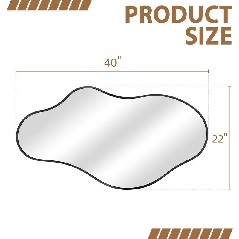 Irregular Wall Mirror Decorative Asymmetrical Wall Mirror