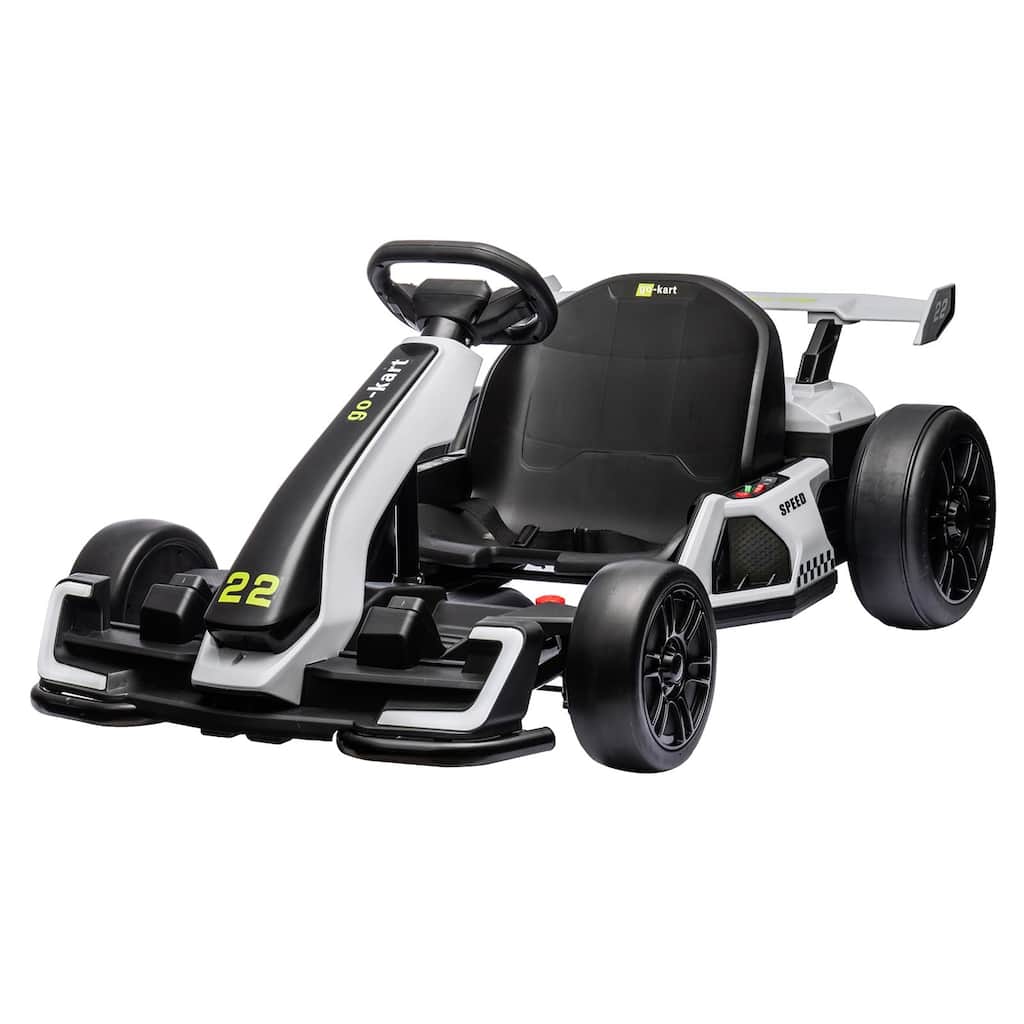 Go Karts for Kids,24V Electric Go Kart with 2 * 150W Powerful Motors