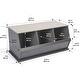 preview thumbnail 29 of 28, Taylor & Olive Lantana Three Bin Stackable Storage Cubby