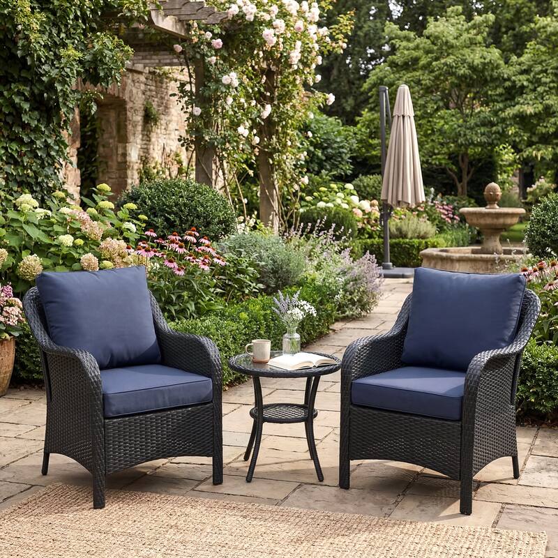 Aoodor Outdoor Seat/Back Cushion Set of 2