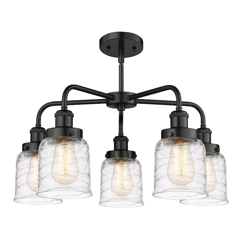 Innovations Lighting Bell - 5 Light 23" Stem Hung Chandelier