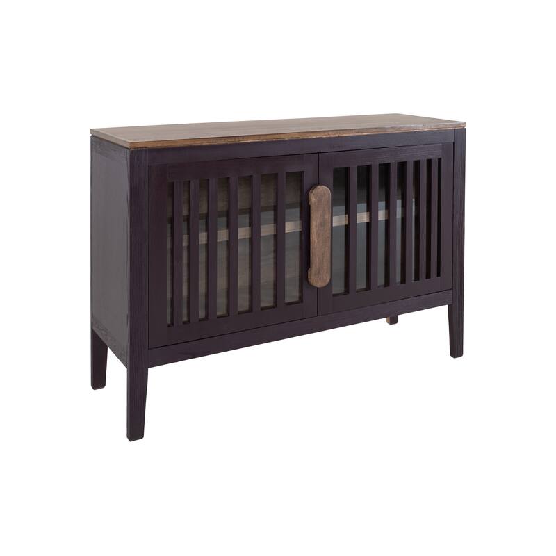 Maltie Sideboard Console Cabinet, 2 Doors, Merlot Red Wood, 54 Inch