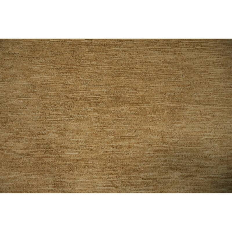 Hand Knotted Oriental 100% Wool Carpet Tribal Contemporary Yellow & Gold Gabbeh Area Rug - 5' 11'' X 4' 0''