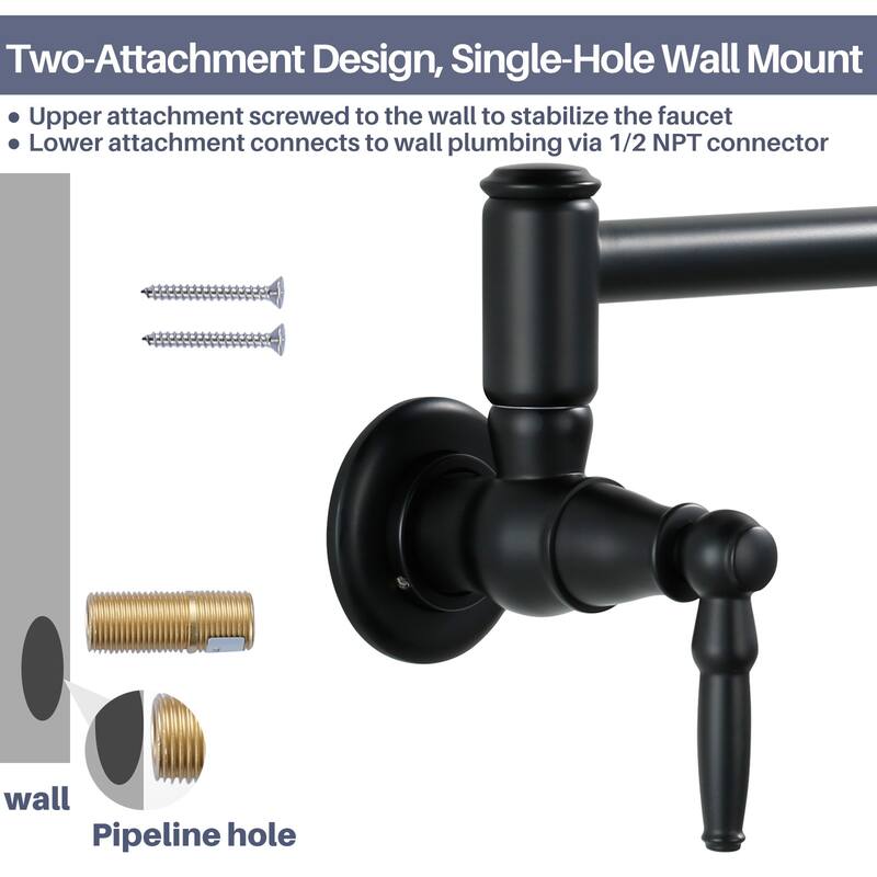 WOWOW Modern Retro Folding Filled Faucet