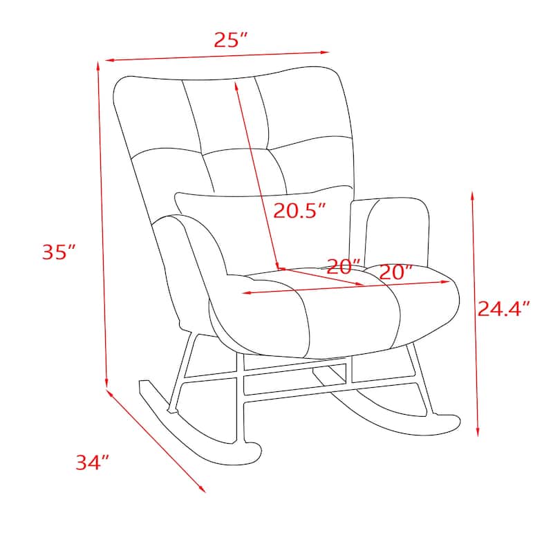 Upholstered Rocking Chair