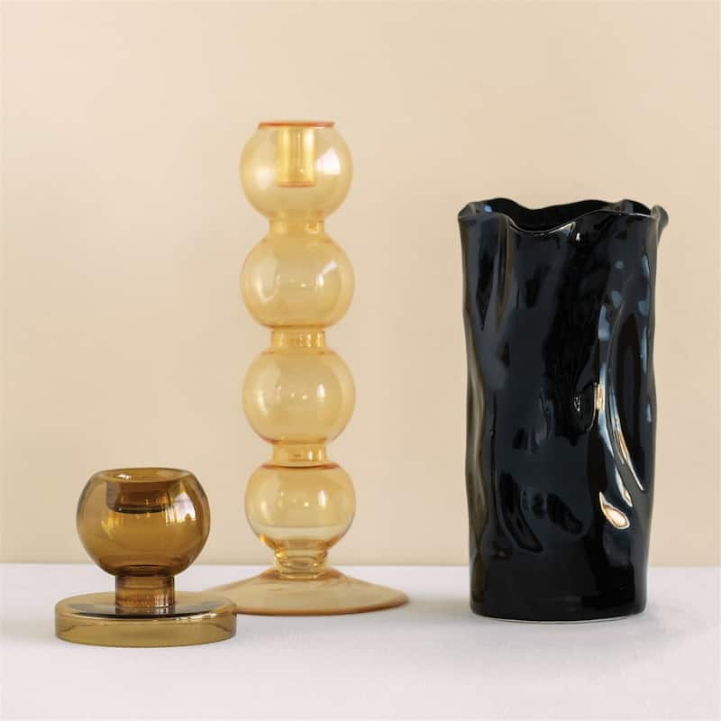 Candle Holder Pollini Almond Buff