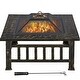 covered fire pit