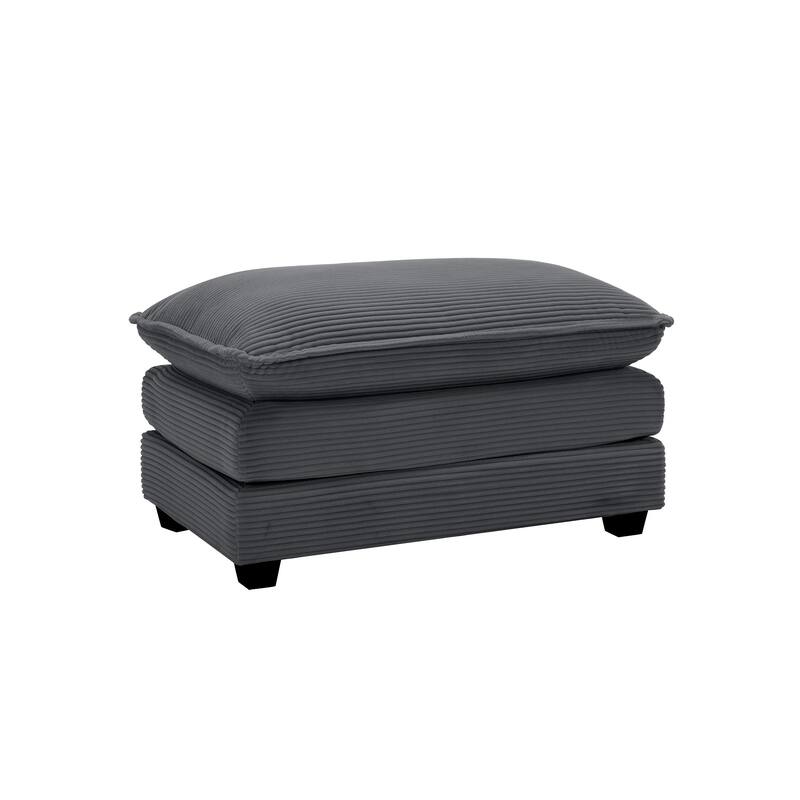 Ottoman Footstool in Corduroy Fabric, Can be Used with 2 Seater Sofas, 3 Seater Sofas and 4 Seater Sofas