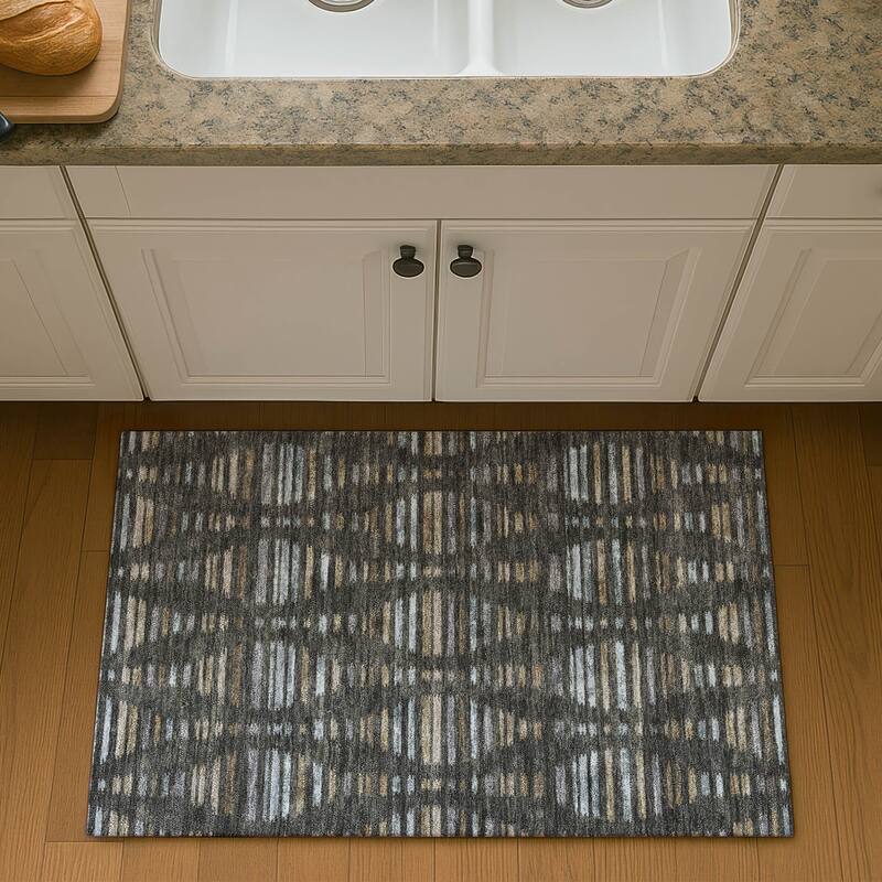 Premium Washable Super Soft Casual Contemporary Mayfield Rug - Coffee - 1'8" x 2'6"