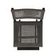 preview thumbnail 24 of 29, Polaris Outdoor 26" Square 3 Piece Wood and Wicker Bar Height Set by Christopher Knight Home