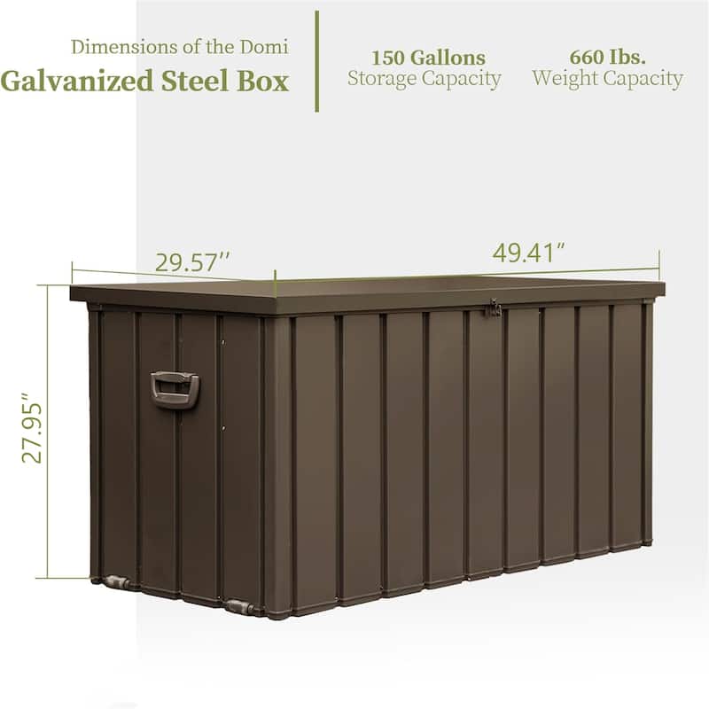 GDFStudio -Outdoor Benn Multi-Size Storage Deck Box - Waterproof, Lockable, and Durable for Patio Cushions, Garden Tools