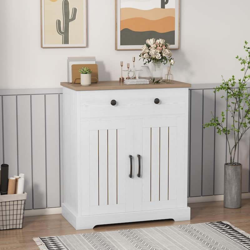 Kitchen Storage Cabinet, Modern Buffet Cabinet with Storage, Coffee Bar with 2 Drawers and 2 Doors