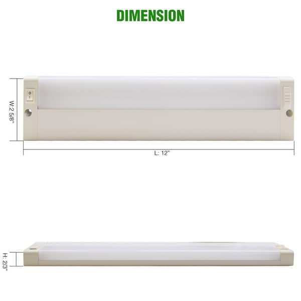 Ultra slim LED Under Light with Switch 12 Inch Bed Bath