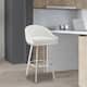 Option Brushed Stainless Steel & White