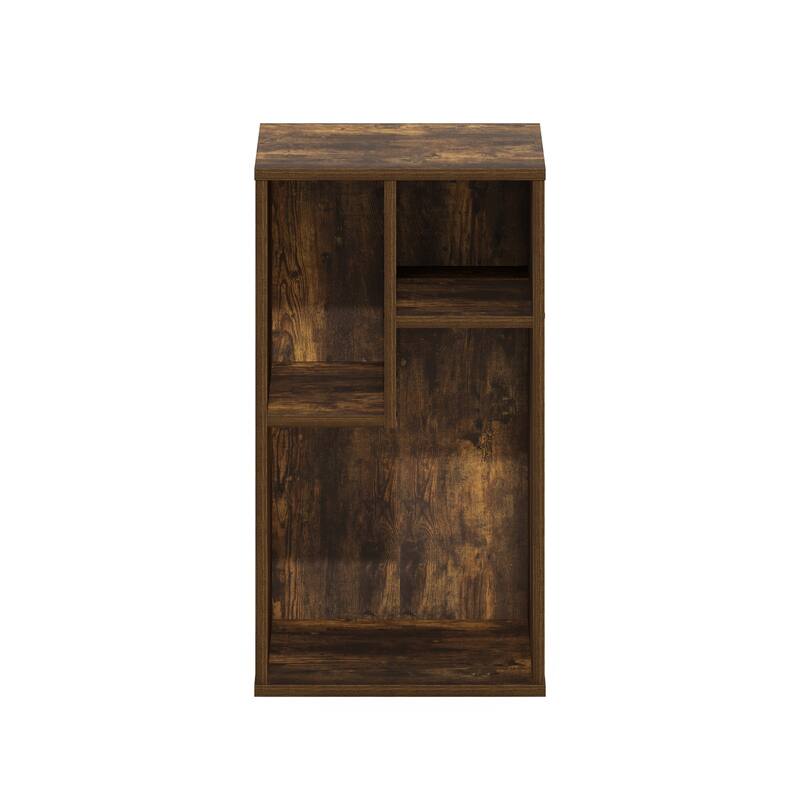 21.26 in. Tall Pine Wood 3-Shelf Bookcase