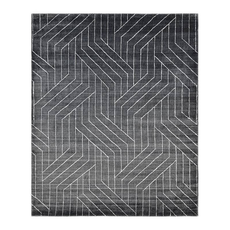 Overton Handmade Modern Contemporary Geometric Area Rug