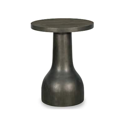 Magnussen Home Bosley Coffee Bean Round Accent Table - 20''W x 20''D x 26''H