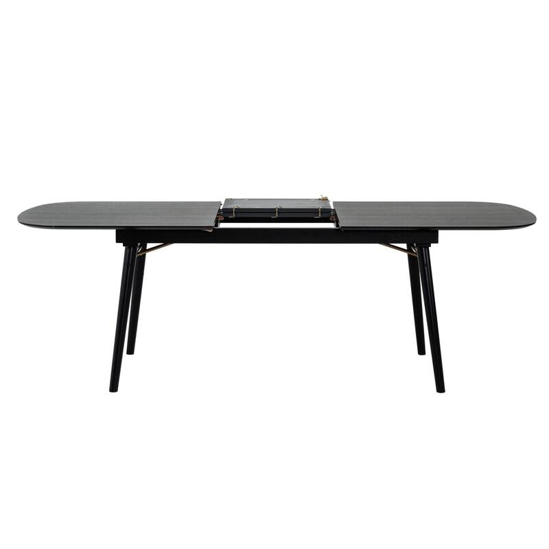 Modrest Addax Modern Black Extendable Dining Table
