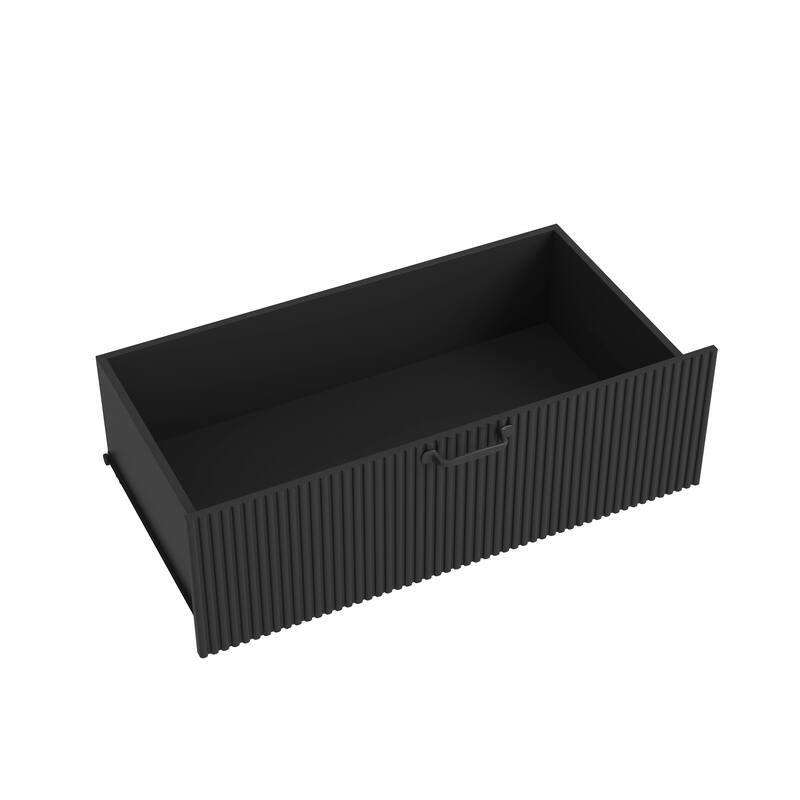 Wardrobe Closet with Automatic Motion Sensor Light, Half-length Mirror Door Armoire Storage Cabinet