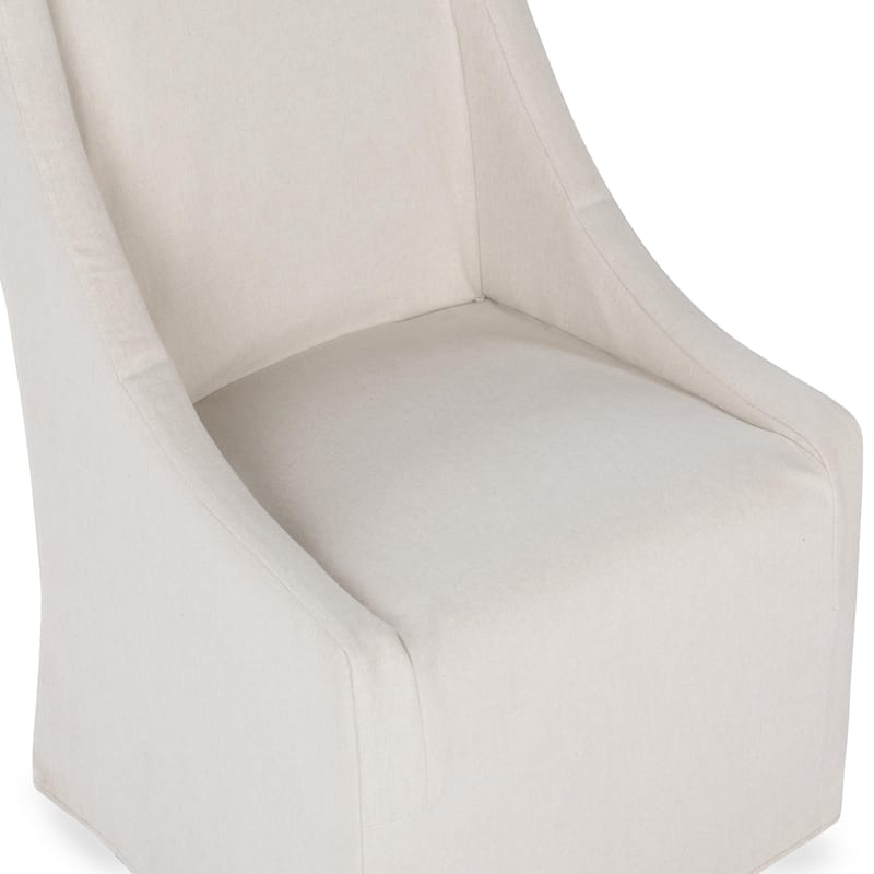 Classic Home Warwick Upholstered Rolling Dining Chair