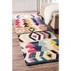preview thumbnail 14 of 14, Nuloom Aurora Geometric Wool Area Rug 2' 6" x 14' - Multi