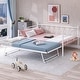 Full Size Metal Daybed with Adjustable Trundle - Bed Bath & Beyond ...