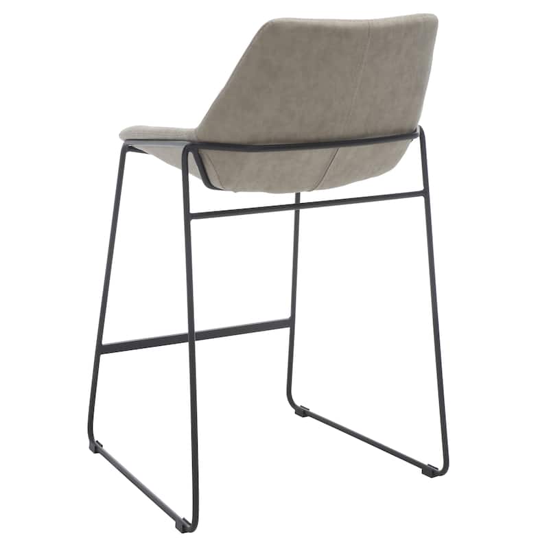 SAFAVIEH Essyllt Mid-Century Modern Counter Stool - 25" W x 22" D x 39" H - 25Wx22Dx39H