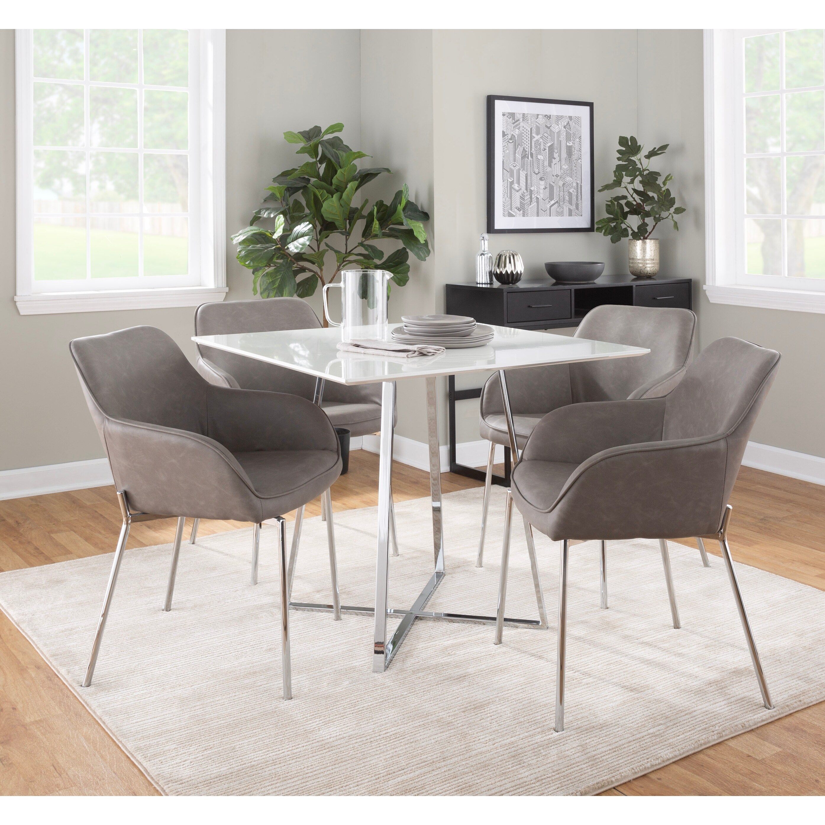 Silver orchid 2024 dining chairs