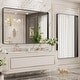 preview thumbnail 127 of 141, Apmir Metal Frame Tempered Glass Bathroom Vanity Mirror for Wall, Cloakroom, Bedroom