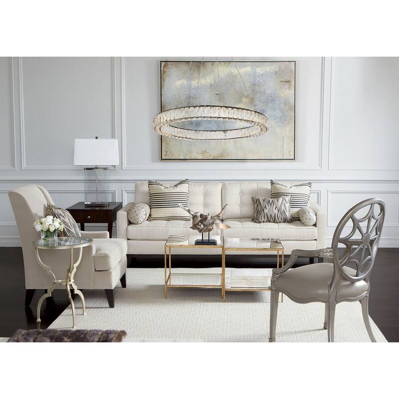 Indigo Home 31 inch LED round Single pendant in black