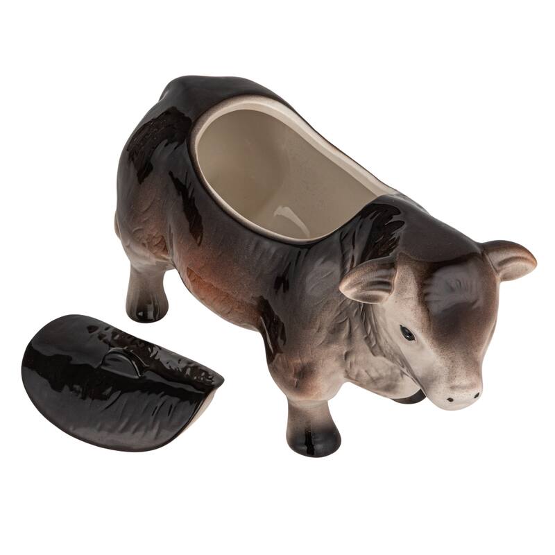 Vintage Ceramic Cow Shaped Cookie Jar
