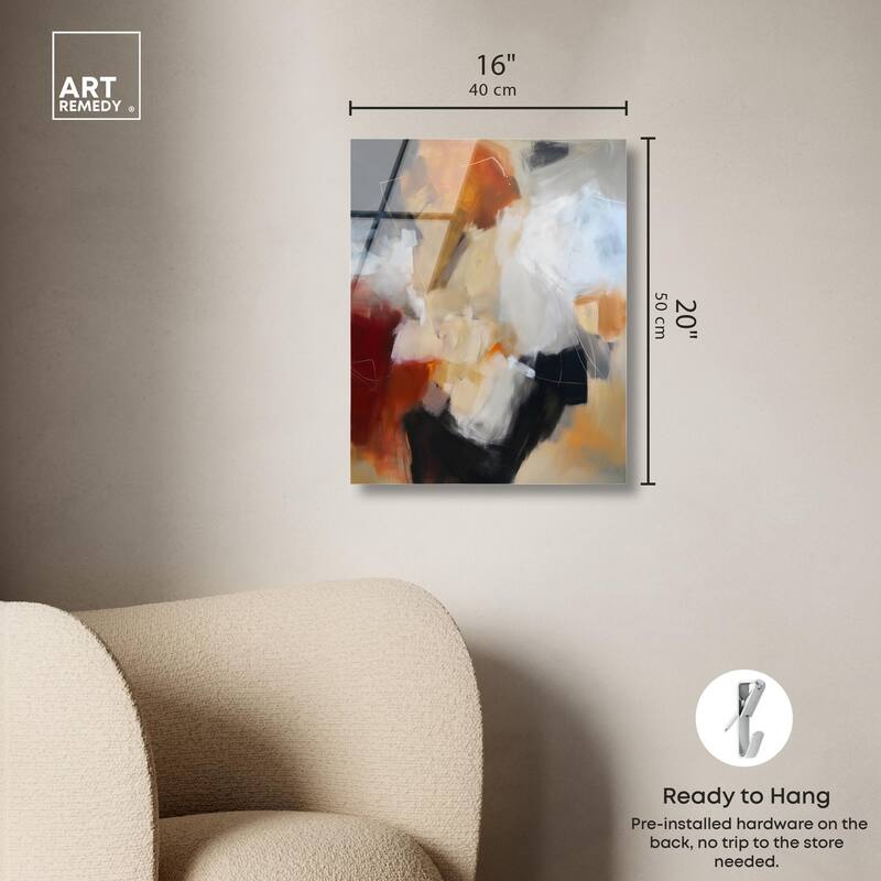 Earth and Fire II Acrylic by Art Remedy, Ready to Hang