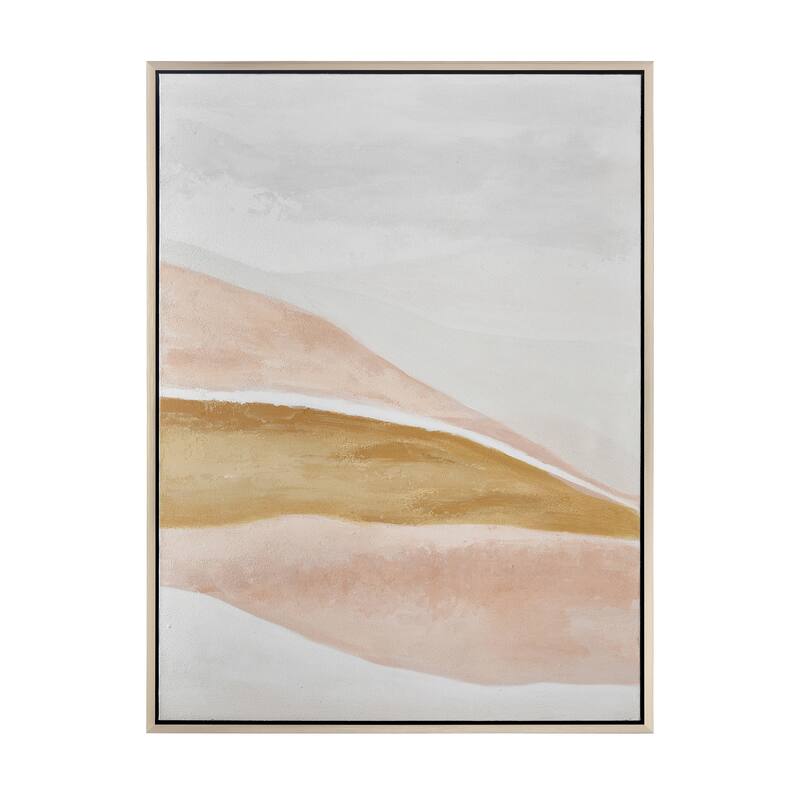 Elk Home Optimist Ochre Fabric 35.5 Inch Wide Wall Art
