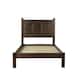 Grain Wood Furniture Shaker Solid Wood Panel Platform Bed - Expresso - Twin