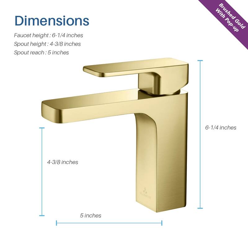 Solid Brass Lead-free Single-handle High Arc Bathroom Faucet