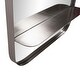 preview thumbnail 4 of 5, Allan Andrews Rectangular Stainless Steel Framed Wall Mirror with Built In Shelf - 44"H x 20"W