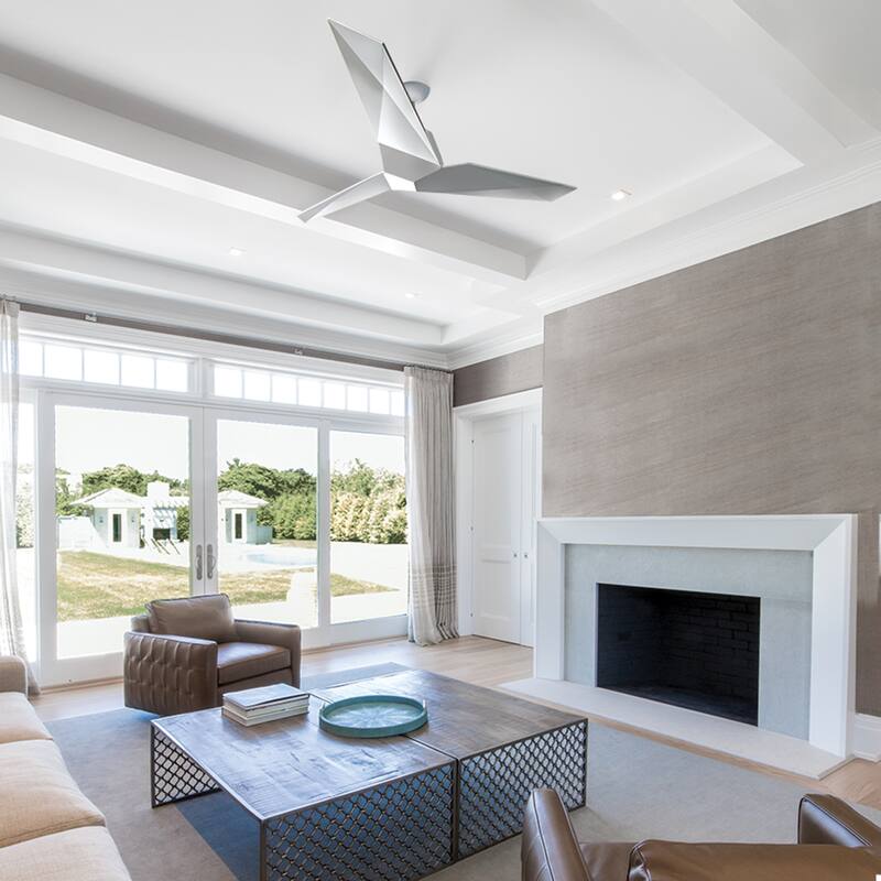 Vortex 60 Inch Three Blade Indoor / Outdoor Smart Ceiling fan with Six Speed DC Motor