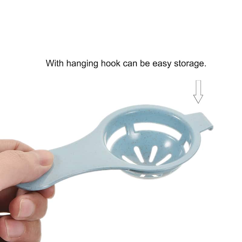 Egg Separator 6 Pcs Plastic Egg Yolk Separator Kitchen Cooking Tool - Blue/Green/Pink