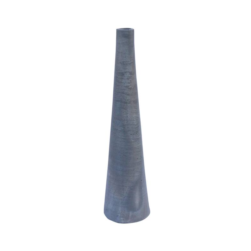 Terracotta Vase Natural Black Dia 5.51" - NATURAL BRUNT BLACK - NATURAL BRUNT BLACK