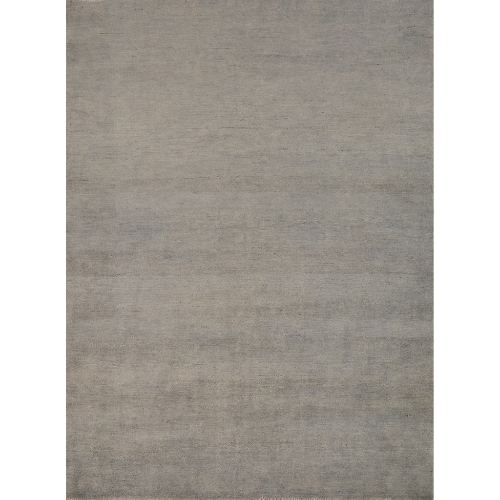Modern Gabbeh Oriental Rug Hand-Knotted Wool Carpet - 5'1"x 6'6"