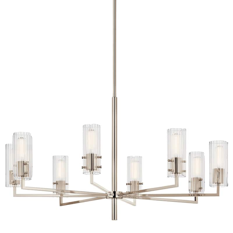 Kichler 52680 Velestino 8 Light 41" Wide Chandelier - Polished Nickel