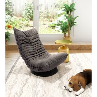 Down Low Swivel Chair Gray On Sale Overstock 18526618